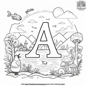 Alphabet Adventure Coloring Pages