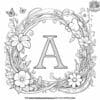 Alphabet Garden Grow Coloring Pages