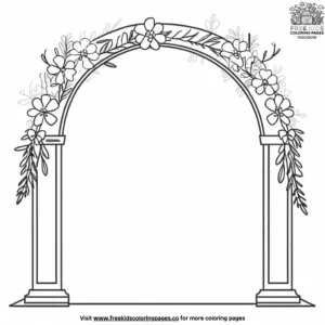 Altar arch coloring pages