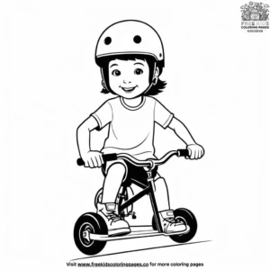 Always Wear a Helmet Coloring Pages