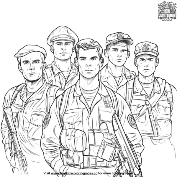 American heroes coloring pages