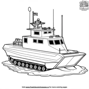 Amphibious Vehicle Coloring Pages