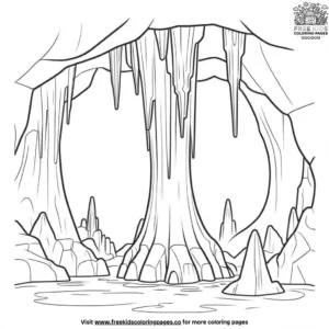 Ancient Cave Formations Coloring Pages