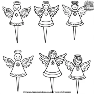 Angel Topper Coloring Pages