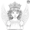 Angelic Crown Coloring Pages