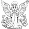 Angel's Lily Coloring Pages