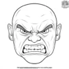 Angry Faces Coloring Pages