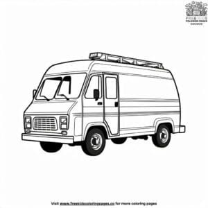 Animal Rescue Van Coloring Pages