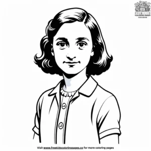 Anne Frank Coloring Pages