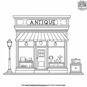 Antique Store Coloring Pages