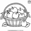 Apple Basket Bounty coloring pages