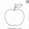 Apple Emoji Coloring Pages