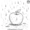 Apple in the Rain coloring pages