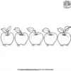 Apples in a Row coloring pages