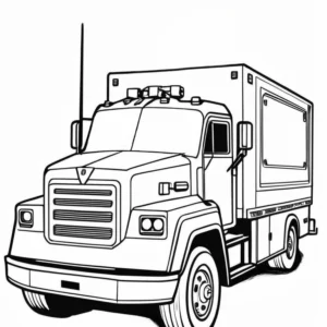 Armored Cash Transport Coloring Pages