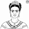 Artistic Frida Kahlo Coloring Pages