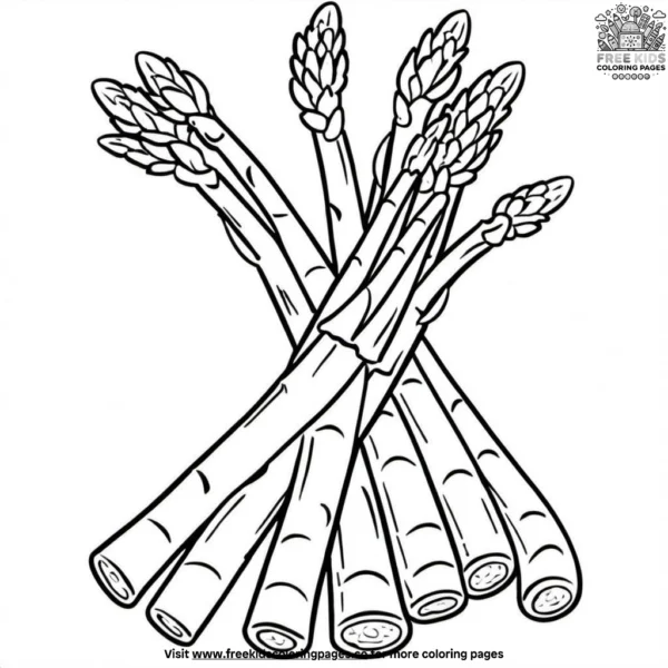 Asparagus coloring pages