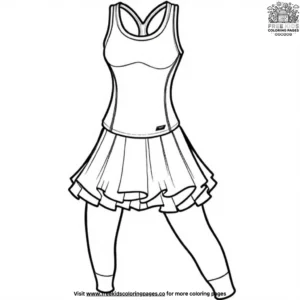 Athletic wear coloring pages