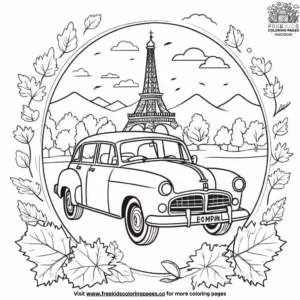 Autumn around the world coloring pages