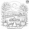 Autumn Reflection and Gratitude Coloring Pages