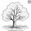 Autumn Tree Transformation Coloring Pages