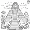 Aztec Temple Coloring Pages