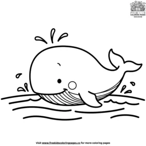 Baby Whale Joy Coloring Pages