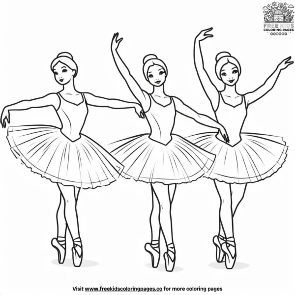 Ballet dance coloring pages