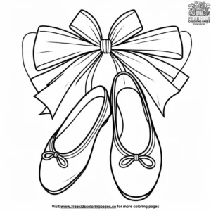 Ballet Shoes and Tutus Coloring Pages