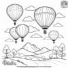 Ballooning Adventures in the Air Coloring Pages