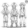 Bamboozled Pirate Crew Coloring Pages