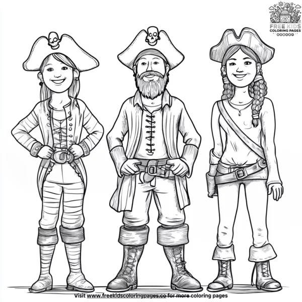 Bamboozled pirate crew coloring pages