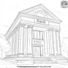 Bank Coloring Pages