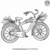 Bicycle with Colorful Streamers Coloring Pages