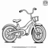 Bicycle with Training Wheels Coloring Pages