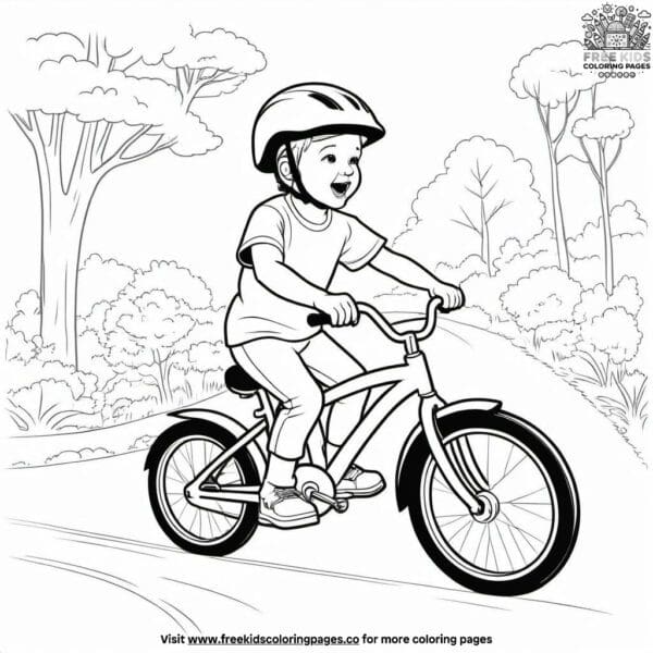 Bike helmet hero coloring pages