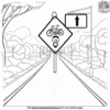 Bike Lane Coloring Pages