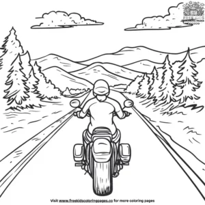 Biker Bliss Coloring Pages