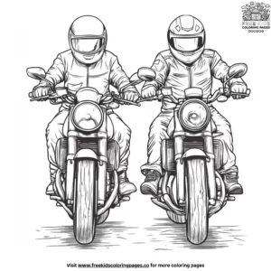 Biker Buddy Coloring Pages