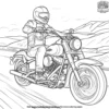 Biker's Delight Coloring Pages