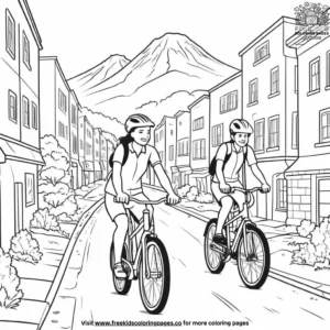 Biking Adventure Coloring Pages