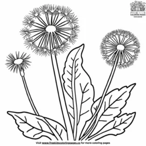 Bitter Dandelion Greens Coloring Pages