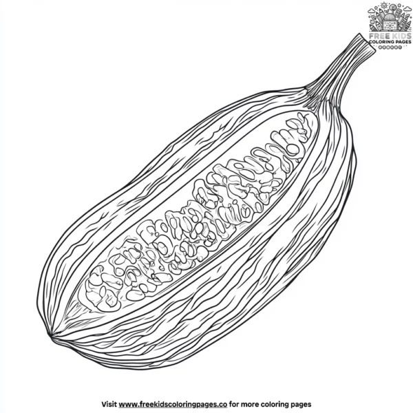 Bitter melon coloring pages