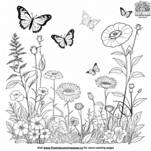 Blooming Garden Coloring Pages