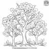 Blossoming Trees in Spring Coloring Pages