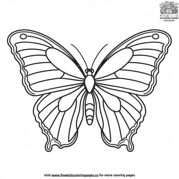 Blue morpho butterfly coloring pages