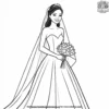 Blushing Bride Coloring Pages