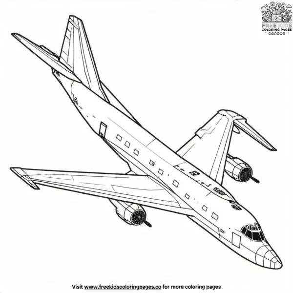 Bomber plane coloring pages