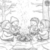 Bonfire Nights Coloring Pages