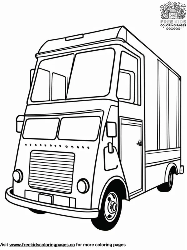 Bookmobile coloring pages